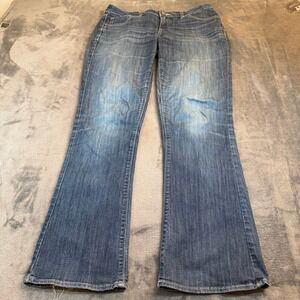 Simply Vera Vera Wang Bootcut Jeans Mid Rise Women's Size 8 Blue Denim 32x31"